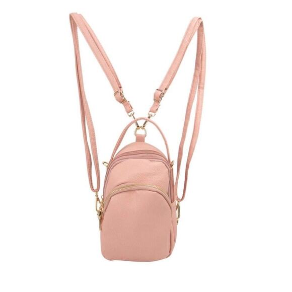 AR New York Handbags - AR New York 7904- Convertible Backpack To Cross Body- Pink​